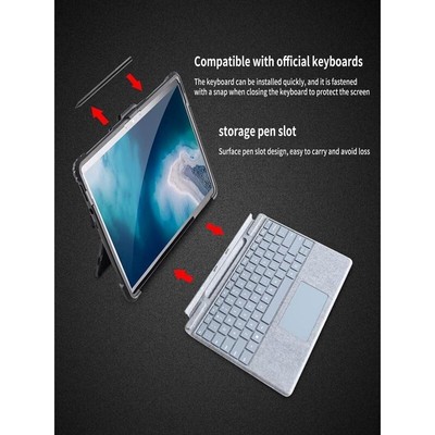For Microsoft surface Protective Case Pro9 10 11 Acrylic Transparent Pro7 Tablet