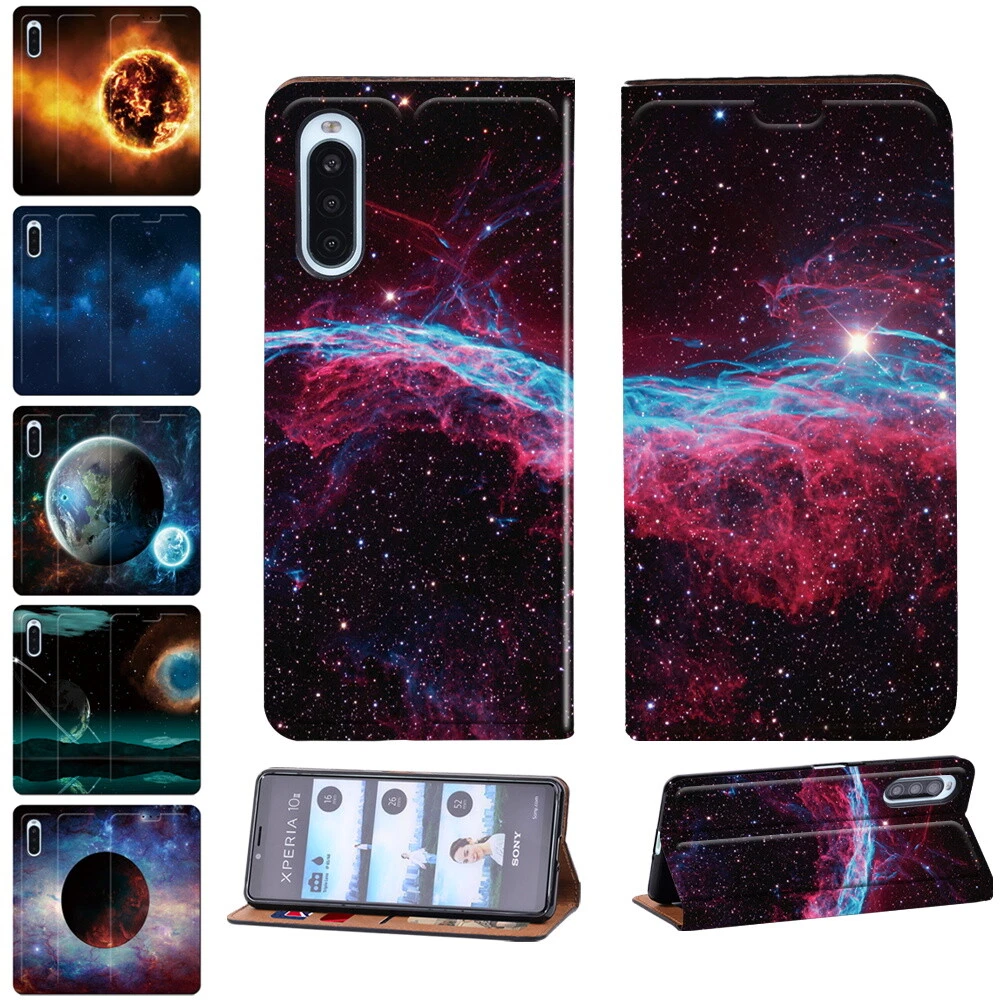 Cqkob Cover per Sony Xperia 1 II Custodia protettiva in silicone TPU premium, Custodia Portafoglio con Supporto Slot per Schede Chiusura Magnetica-Caffè