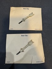 Vintage GOODY Arrows Rhinestone Bobby Pins Slides Barrettes New