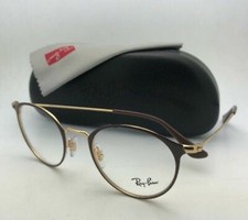 New RAY-BAN Eyeglasses RB 6378 2905 47-21 140 Shiny Brown  Gold Frame