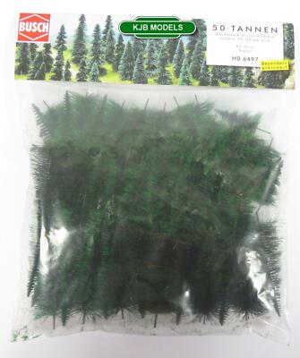 Spur OO / HO BUSCH 6497 Bäume 50 Budget Tannen 60MM - 110MM Modelleisenbahn Landschaft