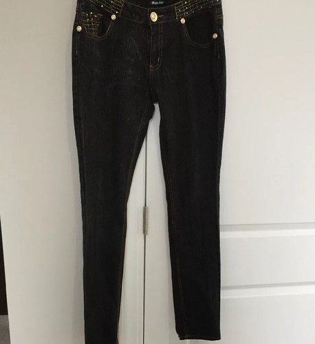 Drama Gold Women’s Jeans Preowned Cotton Polyester Spandex Size 7 - Picture 9 of 12