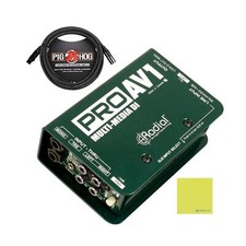 Radial Engineering ProAV1 Passive Multimedia Direct Box Bundle w/Pig Hog Mic ...