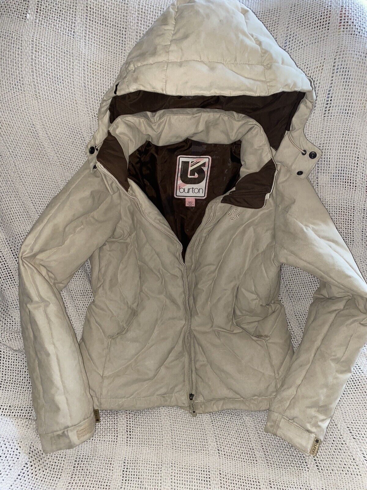 BURTON Snowboard Jacket Women's RN CA Off White | eBay