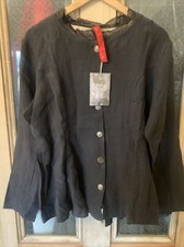 Ewa I Walla Ss20 Linen/cotton Jacket 66332 Vintage Black New Please Read