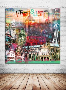 Mein Baden Freiburg Leinwand Bild Vorab Sale 40x40 Cm Tolle Geschenkidee Ebay