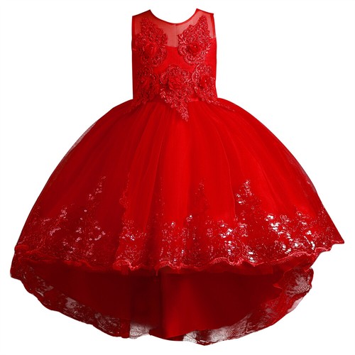 Flower Girls Kids Princess Tutu Dress Bridesmaid Wedding Formal Prom Ball Gown - Bild 36 von 48