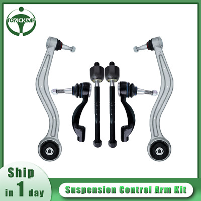 6Pc Front Lower Control Arm Tie Rod for 2013-2019 Cadillac ATS Base Luxury RWD