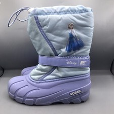 Sorel Disney Frozen Elsa Womens Size 5 Purple Blue Insulated Winter Snow Boots