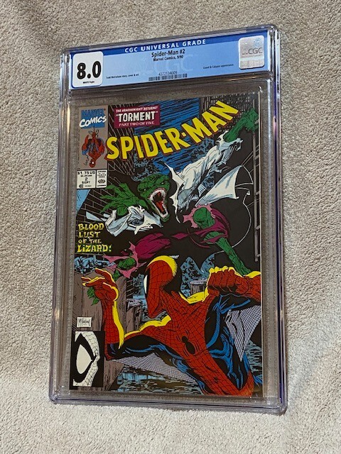 アメコミリーフ Amazing Spider-Man #2 CGC 9.8 Spider Man #2 CGC Graded 8.0 9/90 1990 Marvel Comics | eBay
