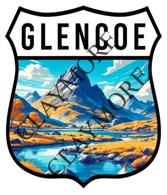 Glencoe Schottland Autoaufkleber Wales Wohnmobil Motorrad LKW Berg