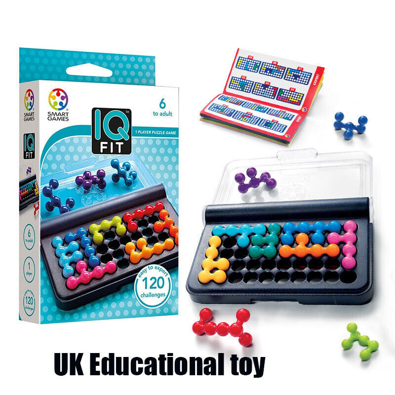 IQ Puzzler 3D Smart Games 120 Challenges 6+ Years Fit Puzzle Game