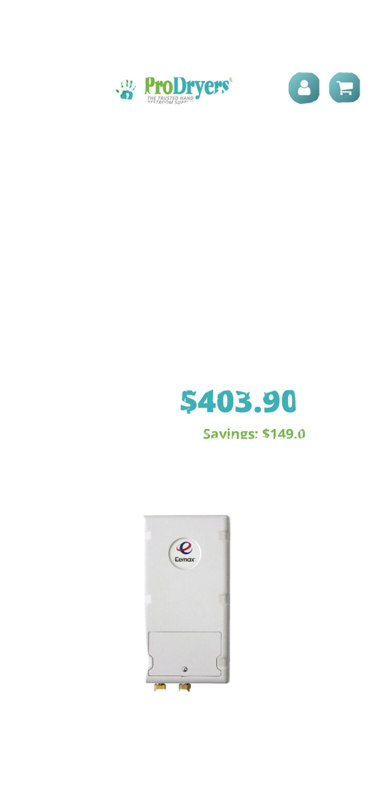 eemax spex4277T 277V 15amp LavAdvantage Commercial Electric Water Heater |  eBay