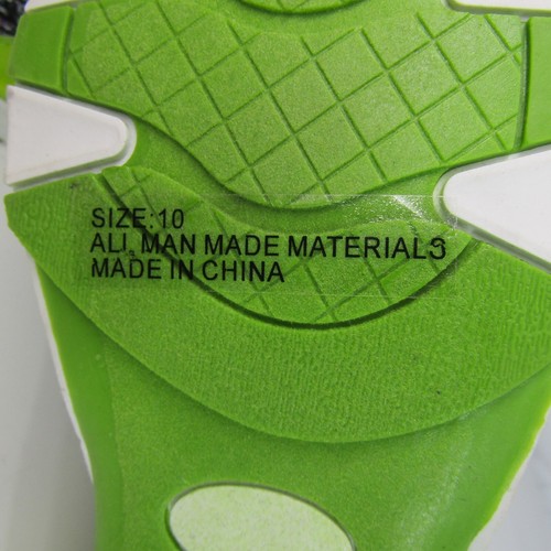Qupid Women's Black & Neon Lime Fashion Sportie Patterned Sneaker Size 10 New - Picture 12 of 13