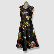  690 Rickie Freeman by Teri Jon Women's Black Floral Sleeveless Dress Size 2
