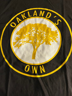 Oakland's own brand oak t shirt Oakland Oaks XL black mint heavy