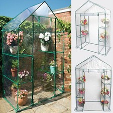 Image of Garden Walk in Greenhouse /Mini Tomato Frame Shelves & Reinforced Cover / Frame