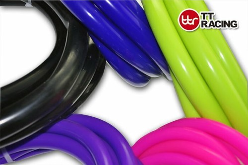 2 In Vacuum Hose 12mm (1/2 Inch) Silicone Vacuum Hose Tubing - 3ft Length, Blue, High Temp Flexible Blue Stripe Hose - Foto 3