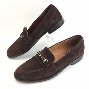 Bostonian Florentine Brown suede Horse Bit Mens loafers Italy shoes ...