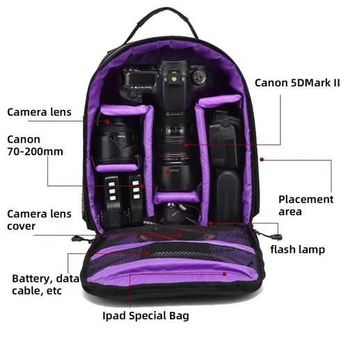 Waterproof Wear-Resistant Photography Of SLR Camera Bag Camera Backpack - Picture 10 of 18