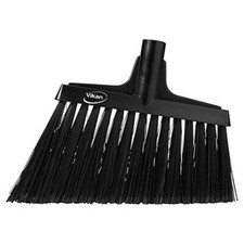 Vikan 29169 Split Bristle Angle Head Broom Black