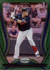 2020 Panini Chronicles Certified Green #26 Austin Riley Atlanta Braves