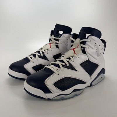 Jordan 6 Retro Olympic 2024 White Navy Blue Red CT8529-164 Mens 10.5