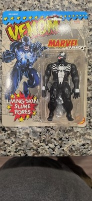 TOYBIZ MARVEL SUPER HEROES VENOM WITH LIVING SKIN SLIME PORES 1991 