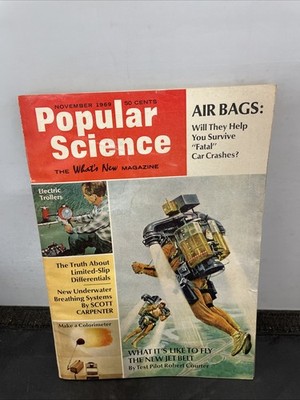 Popular Science Magazine Nov 1969 Vol 195 No. 5 Vtg 9'' x 6.5'' Size Pre-Owned