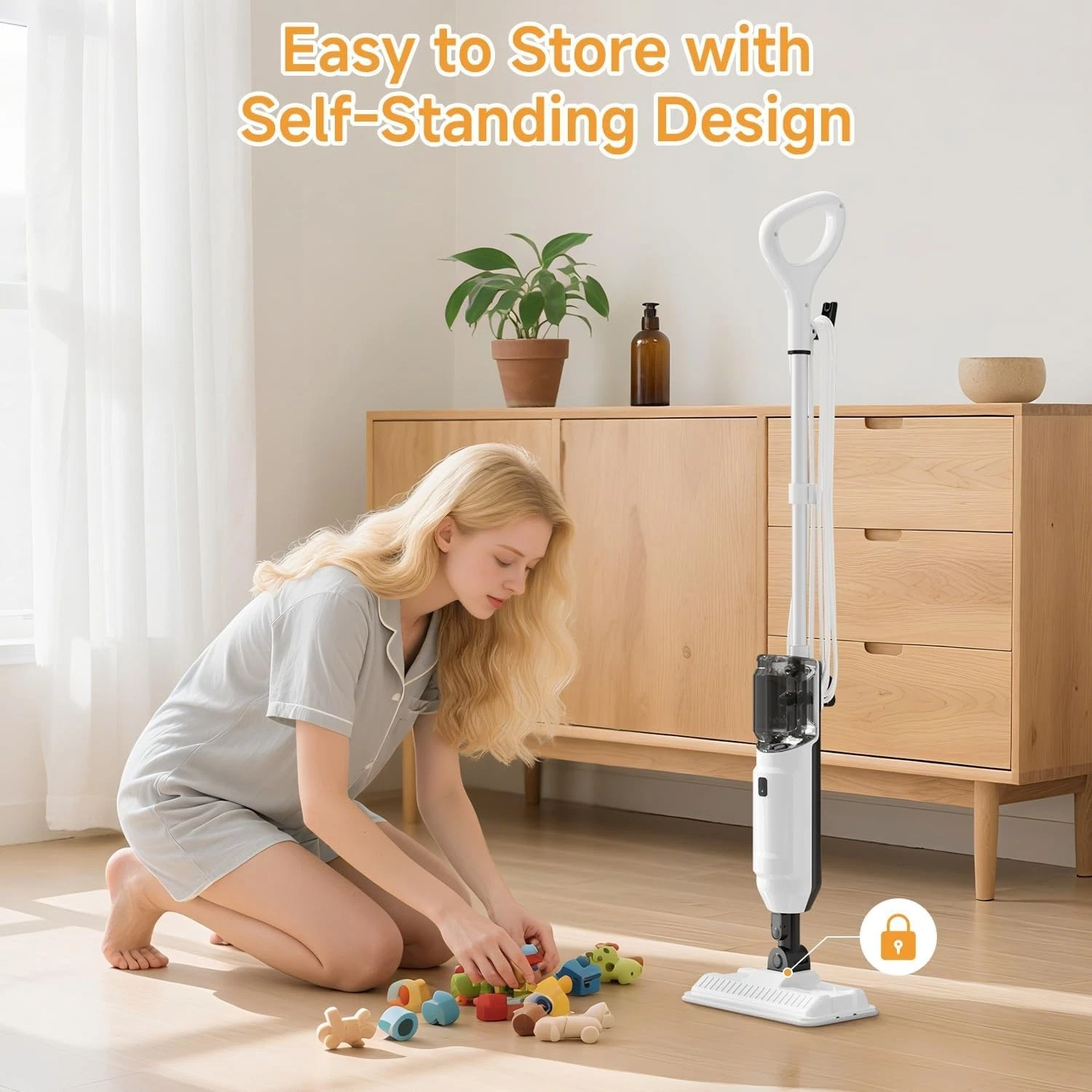 Steam Mop, Multi-Purpose Steam Cleaner for Home Steamer for Floor Cleaning, Floo