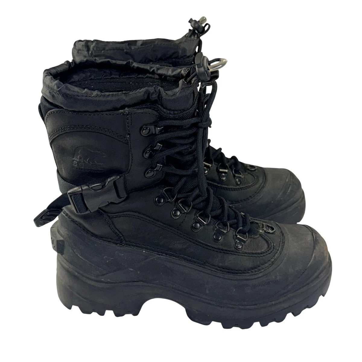 Sorel Conquest Leather Waterproof Boots Built-in Gaiter Adjustable Strap Men 8.5 SOREL ConQuest Boots Indiana Men main image 2
