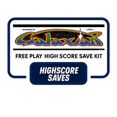HighScoreSaves - Galaxian Arcade Free Play + High Score Save Kit