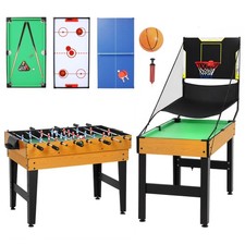 5-in-1 Game Table, Foosball, Pool, Ping Pong, Hockey  Basketball