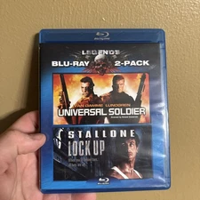 Universal Soldier / Lock Up Blu-Ray 2 Pack Stallone Van Damme Lundgren