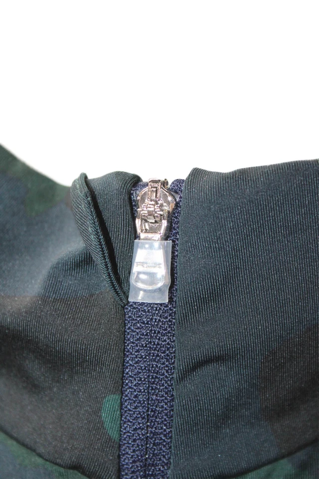 RLX Ralph Lauren Mujer Camuflaje Cuello Alto Pullover Ropa Activa Chaqueta Verde Talla M Foto 4 de 4