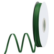 Forest Green Grosgrain Ribbon 1/8 Inch x 100 Yards Double Face Gift Wrap
