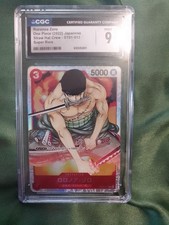 2022 One Piece ST01 JP Super Prerelease 013 Roronoa Zoro CGC 9 MINT