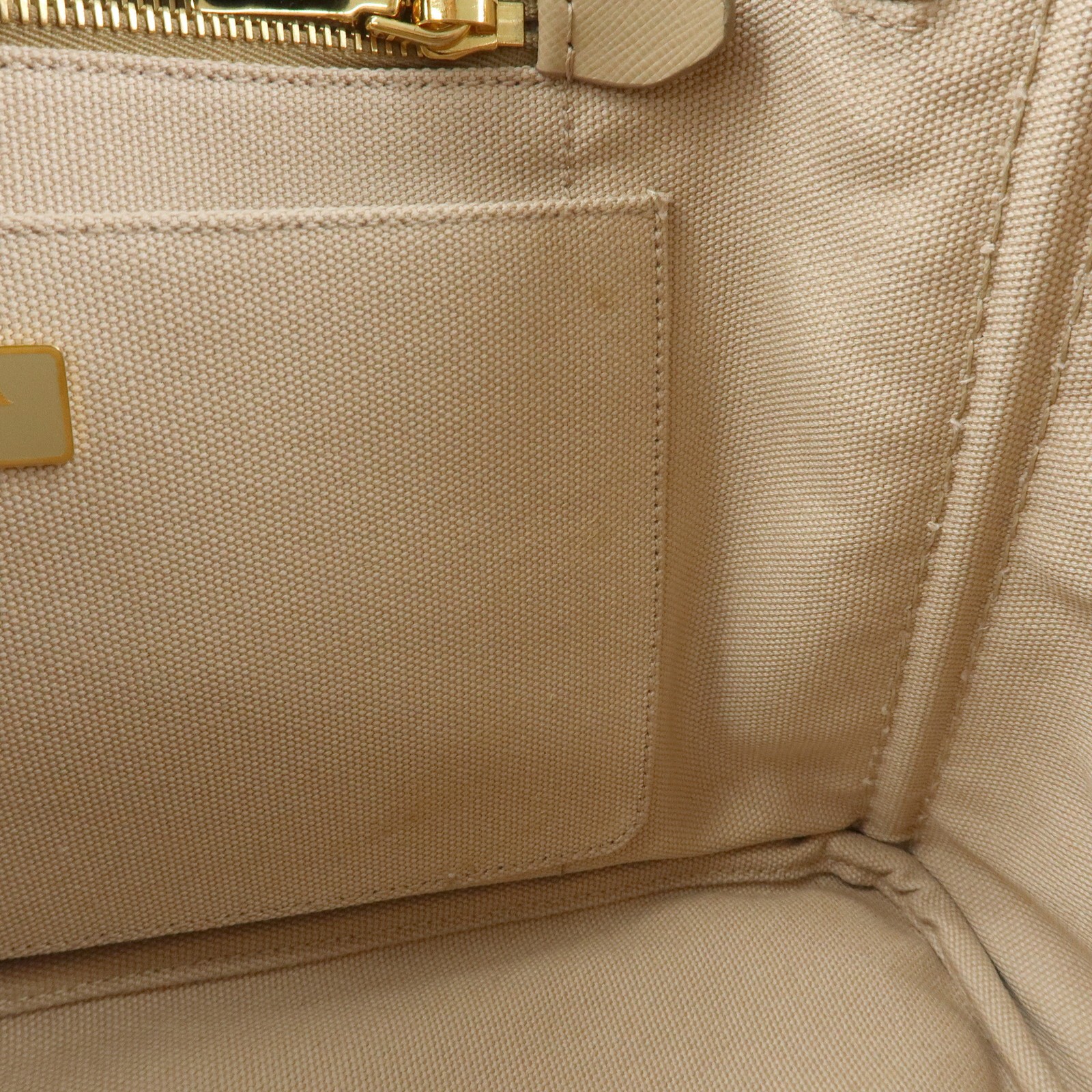 PRADA Canapa Triangle Logo 2Way Tote Hand Shoulder Bag Beige B1877G Used F/S thumbnail 22