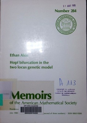 Hopf bifurcation in the two locus genetic model Ethan Akin. Memoirs of t 2497768