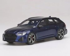 1/18 Audi RS6 Avant Carbon Black Navarrablue Metallic Top Speed Series