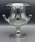 Steuben Crystal Double Handle Center Urn - 8 inches tall