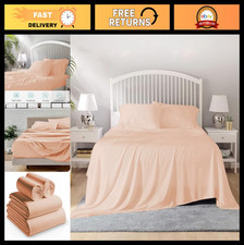 100 Egyptian Cotton King Size Sheet Set, 1000 Thread Count, Ultra Soft, Deep Po
