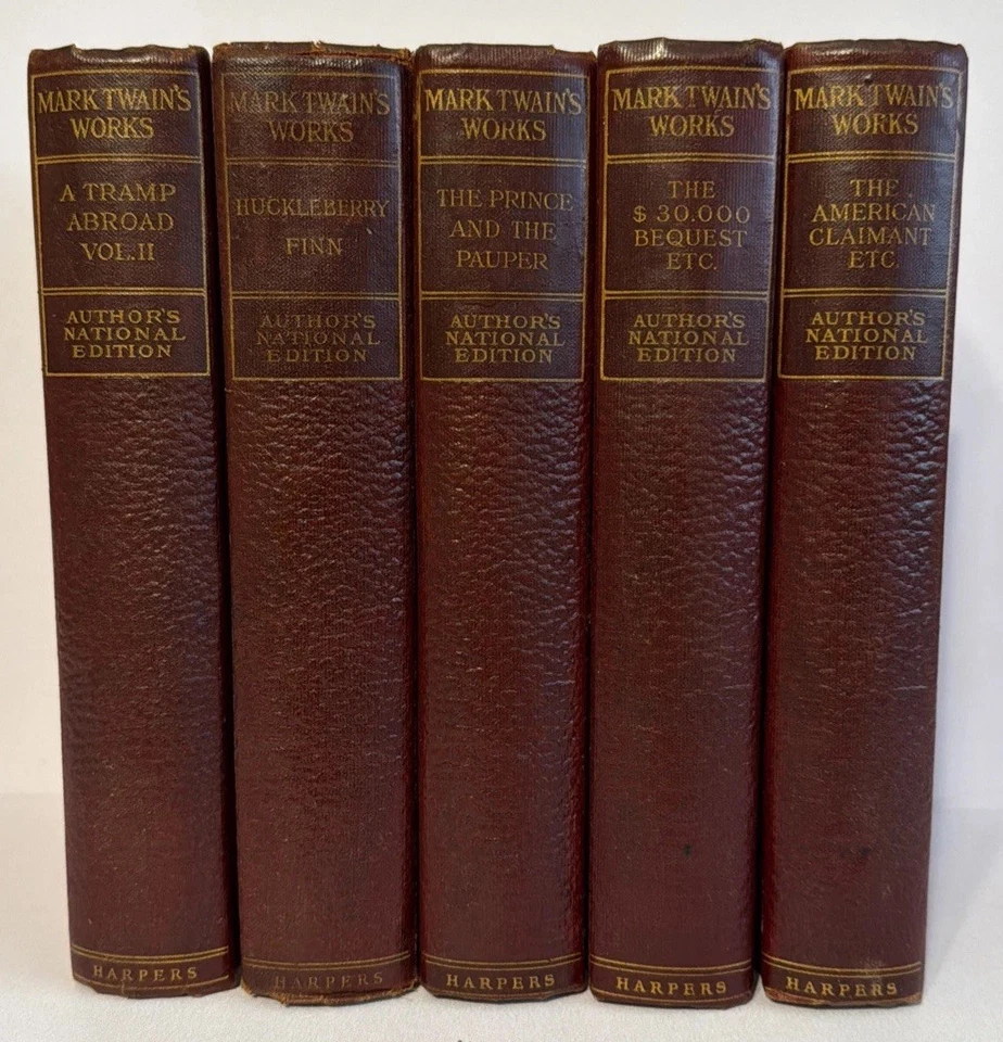 The Writings of MARK TWAIN, 'Author's National Edition' 1899-1907 23/25 volumes Foto 2 de 4