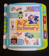 LeapFrog A to Z Learn With Me Dictionary Interactive ABC ,WORDS ,GAMES ,Songs