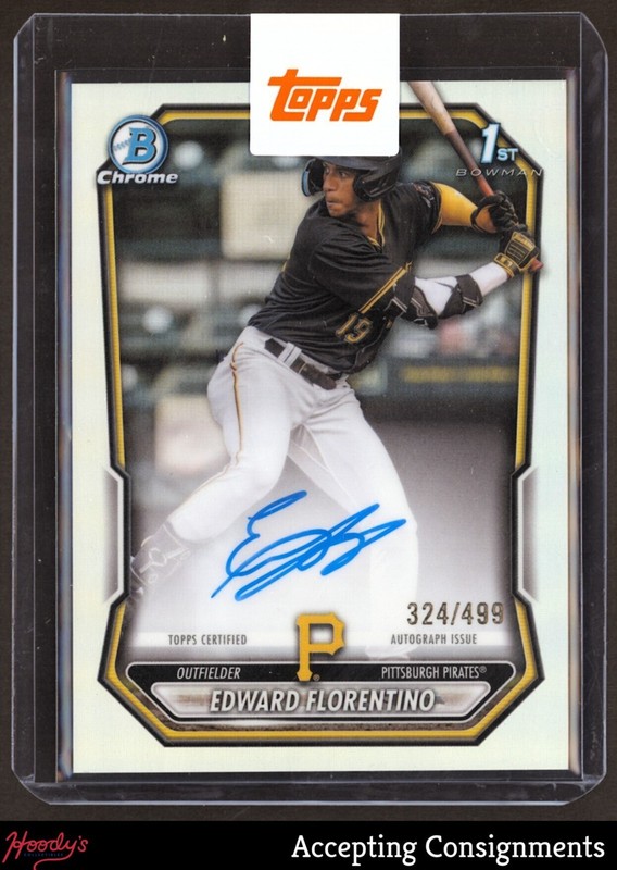 2026 Bowman Chrome Prospect Refractor Edward Florentino 1ST ROOKIE AUTO 324/499