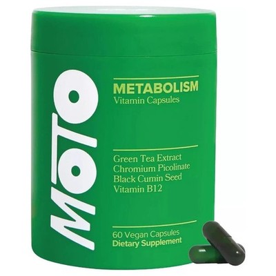 O Positiv Moto Women's Metabolism Support Energy&Curb Craving Vegan 60 Cap