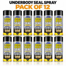 12x UNDERSEAL SPRAY PAINT 400ML FOR CAR UNDER BODY PROTECTION SEAL NEW