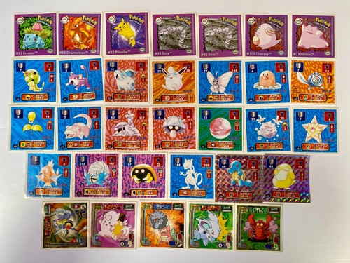 Pokemon Amada Stamp Seal Flipz Stickers Japanese 33 Piece Assorted Collection