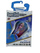 NEW Disney Frozen II Elsa Super Sled Kite 32" Wide Nylon Frameless Toy 8 Blue