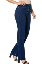 DG2 by Diane Gilman Angled Pocket Trouser Jean Indigo